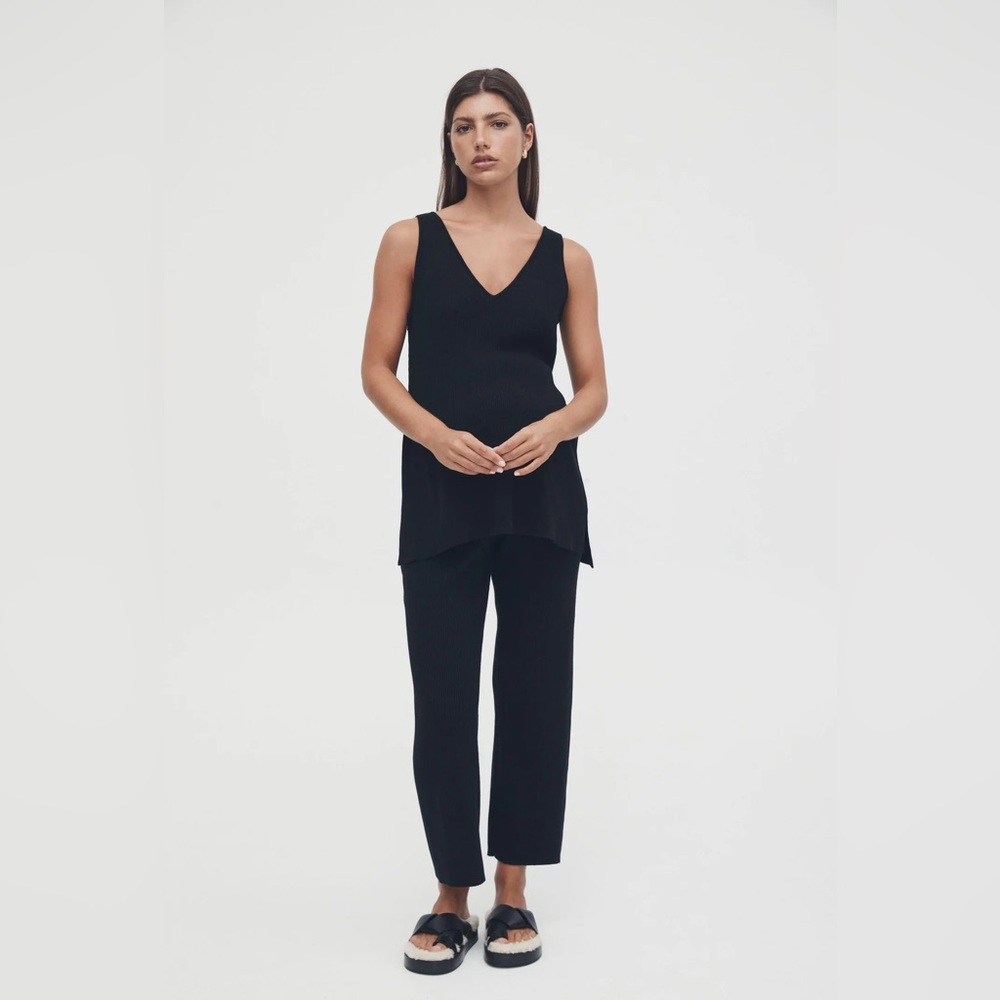 Legoe Heritage | Black knit pants pre and post maternity